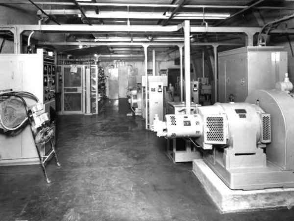 AT 3 Upper level TRS Power Room View from AT8 end - April1958