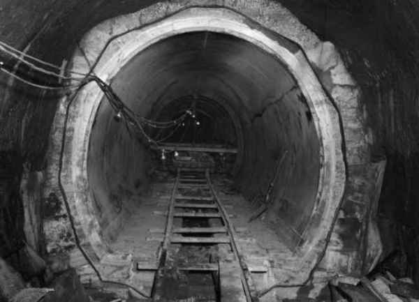 North Cable Tube 1st Arch 450ft in to Site 12 - 17 June 1955