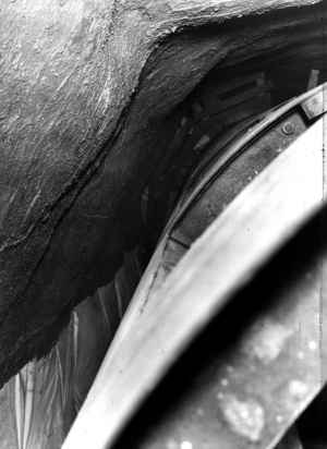 North Cable Tube view inside shutter 450ft in from Site 11 adit towards Site 12 - 17 June 1955